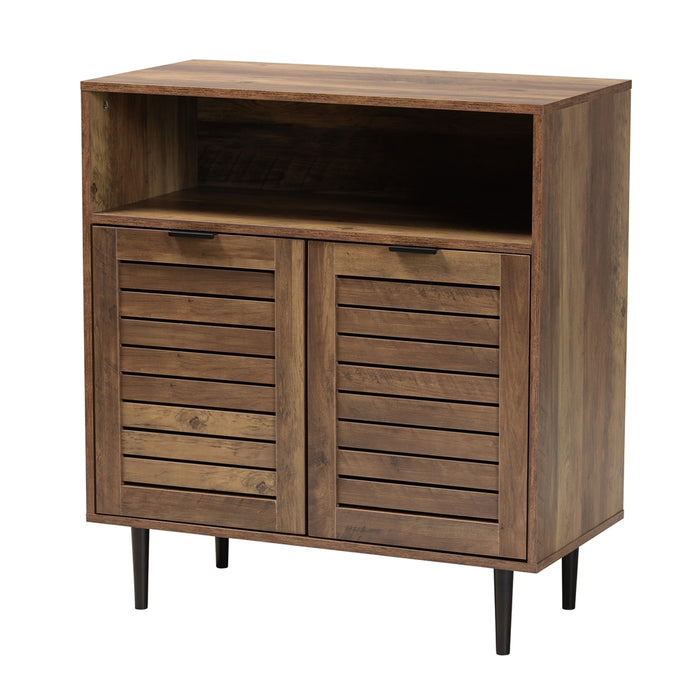 BAYLAH  MODERN NATURAL BROWN TWO DOOR SIDEBOARD