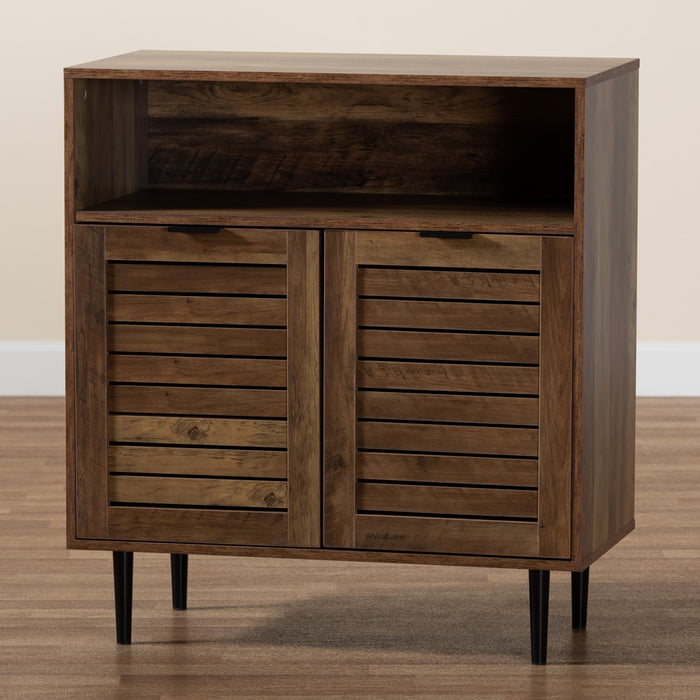 BAYLAH  MODERN NATURAL BROWN TWO DOOR SIDEBOARD