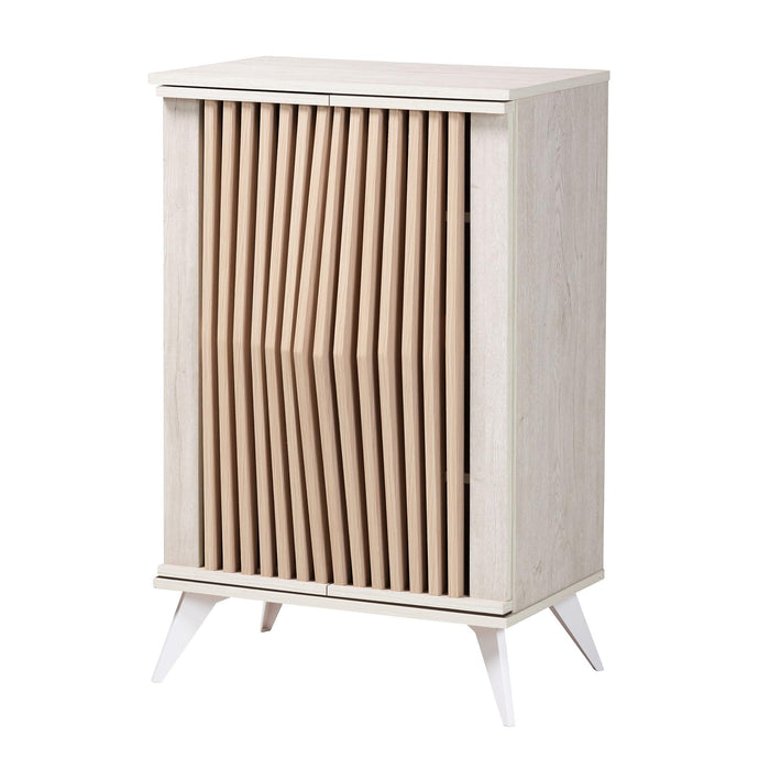 SIMONA MODERN 2 DOOR STORAGE CABINET/LIGHT GREY