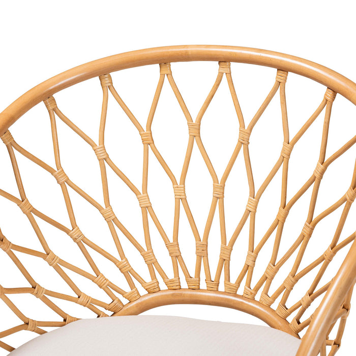 EMMELINE BOHEMIAN HONEY RATTAN ACCENT CHAIR