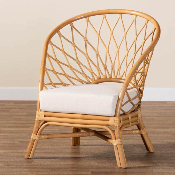 EMMELINE BOHEMIAN HONEY RATTAN ACCENT CHAIR