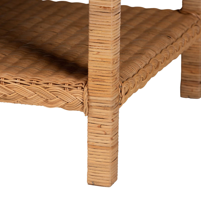 Minahasa Bohemian Braided Rattan Coffee Table