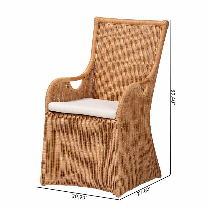 Amsterdam Bohemian Light Honey Rattan Dining Chair