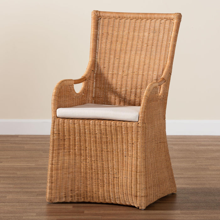 Amsterdam Bohemian Light Honey Rattan Dining Chair