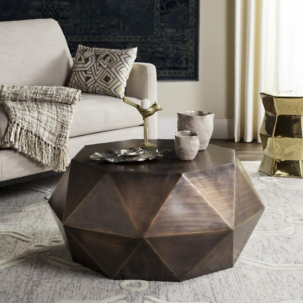 Astrid Faceted Coffee Table/Cooper