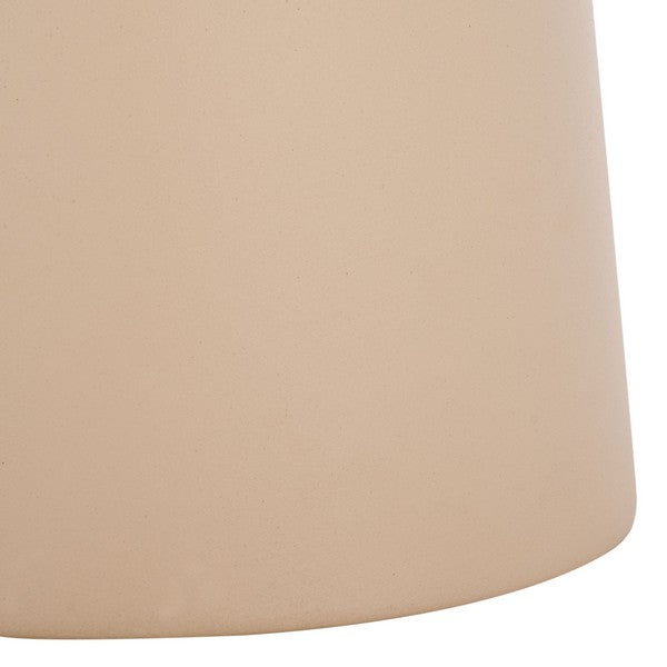 Nurem Short Ceramic Side Table/Beige