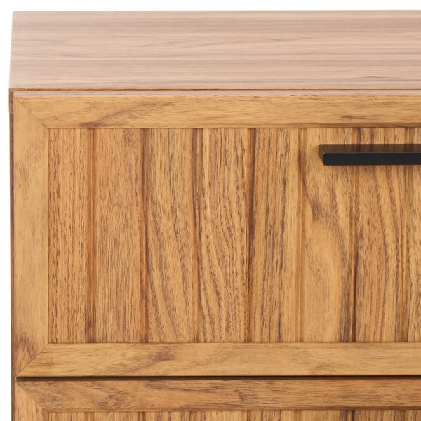 Axelle 2 Drawer Nightstand/Oak/Black