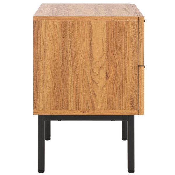 Axelle 2 Drawer Nightstand/Oak/Black