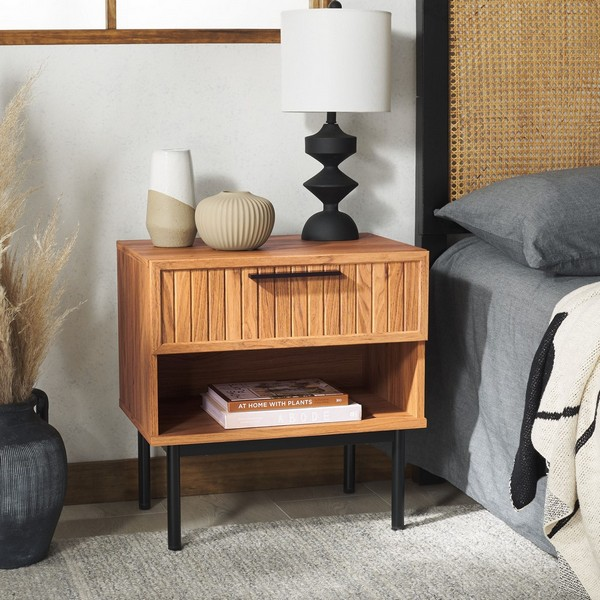 Axelle 1 Drawer Nightstand/Oak