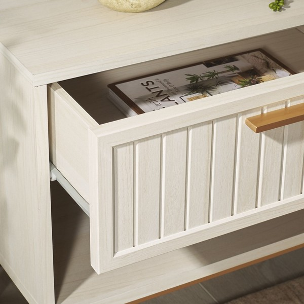 Axelle 1 Drawer Nightstand/Bleached White