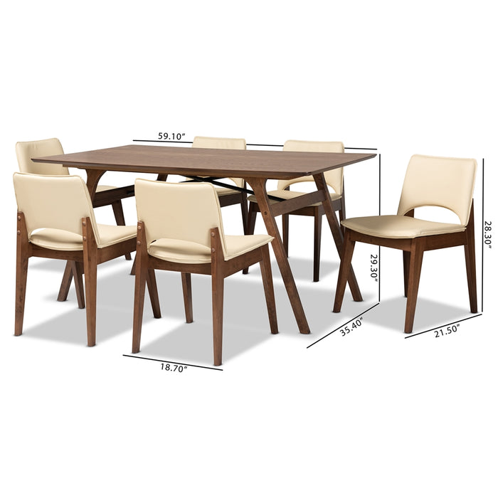 Afton Modern 7 Piece Dining Set - Cool Stuff & Accessories