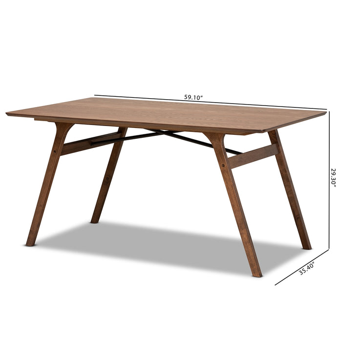 Saxton Contemporary Wood Dining Table - Cool Stuff & Accessories