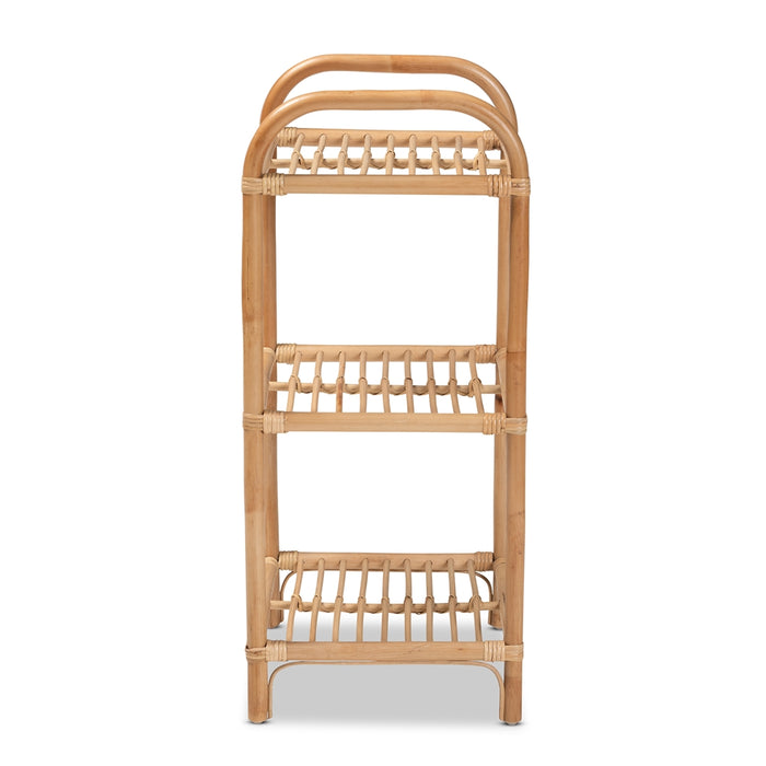 Barras Rattan 3 Tier Display Shelf