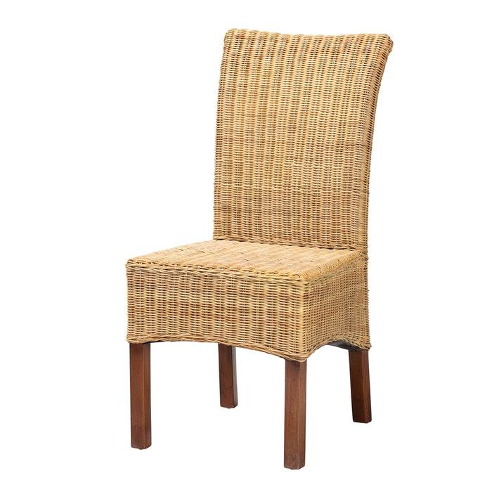 Shamara Bohemian Rattan Dining Chair/Natural