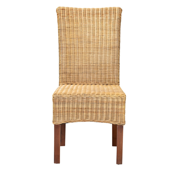 Shamara Bohemian Rattan Dining Chair/Natural