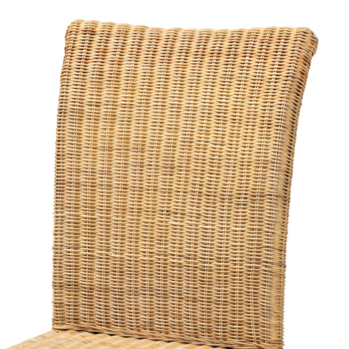 Shamara Bohemian Rattan Dining Chair/Natural