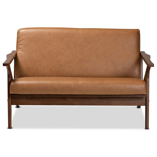 Bianca Mid Century Faux Leather Effect Loveseat - Cool Stuff & Accessories