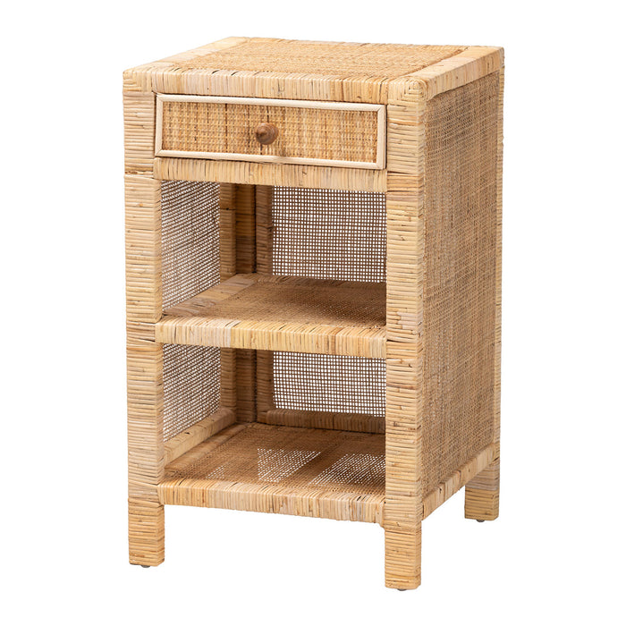 BELLA RATTAN 1 DRAWER NIGHTSTAND