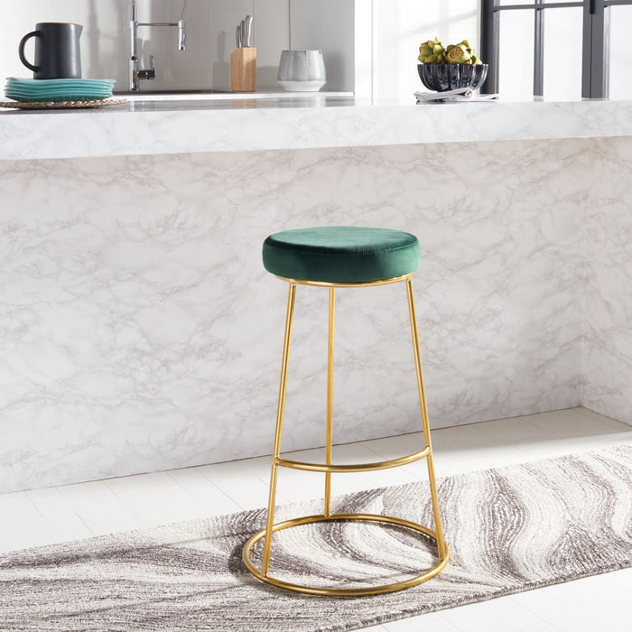 Sabina Round Bar Stool/Malachite Green - Cool Stuff & Accessories