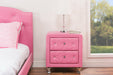 Stella Pink Tufted Nightstand - Cool Stuff & Accessories