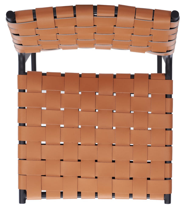 Bahari Woven Counter Stool/Cognac Black