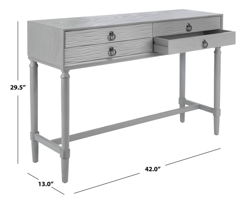 Aliyah 4 Drawer Grey Console Table - Cool Stuff & Accessories