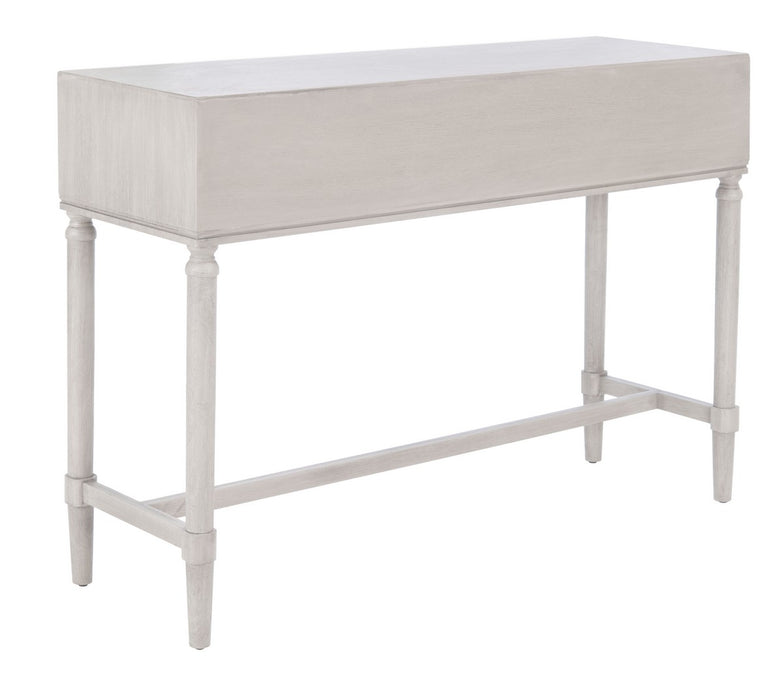 Aliyah 4 Drawer Greige Console Table - Cool Stuff & Accessories