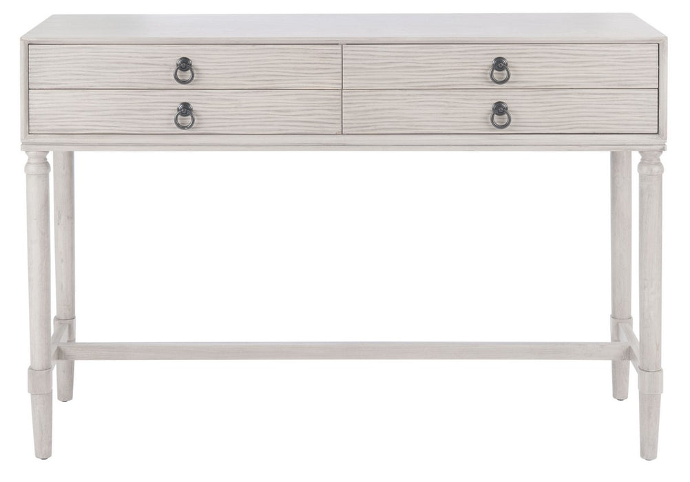 Aliyah 4 Drawer Greige Console Table - Cool Stuff & Accessories