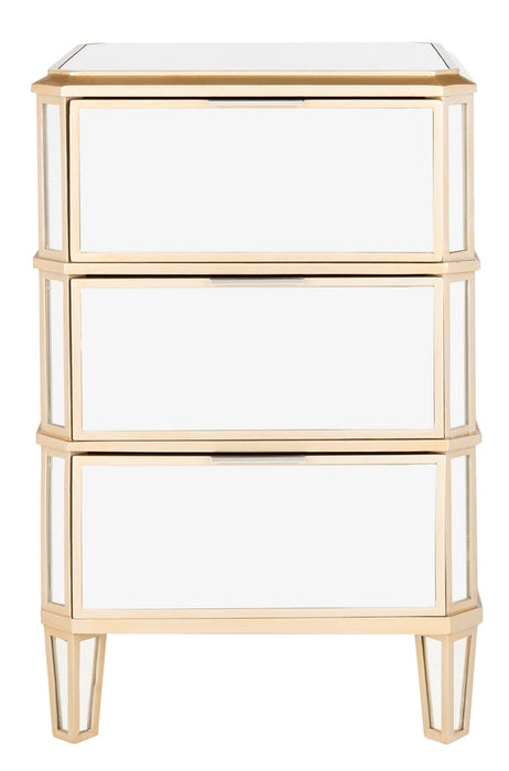 Giana 3 Drawer Mirrored Nightstand - Cool Stuff & Accessories