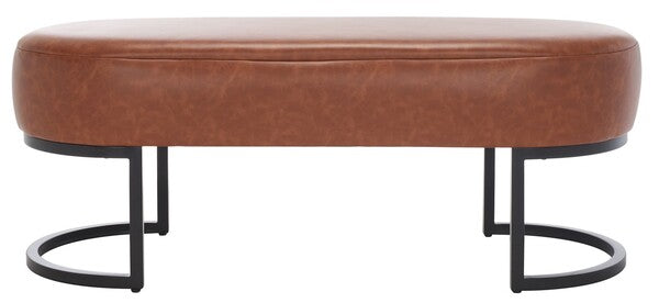 Bellezza Oval Bench/Cognac